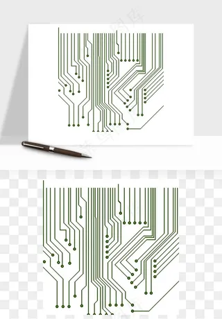 科技电路板线路矢量png免抠