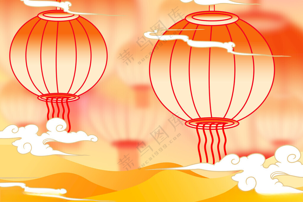 新年背景高质量展板模板海报
