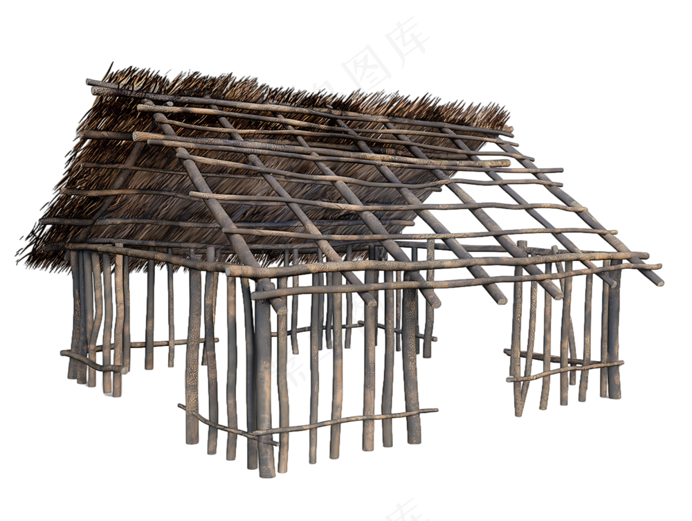 png免抠古代木构临时建筑