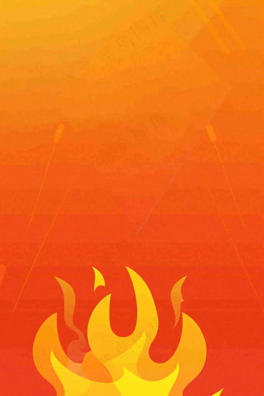 高温预警炎热背景