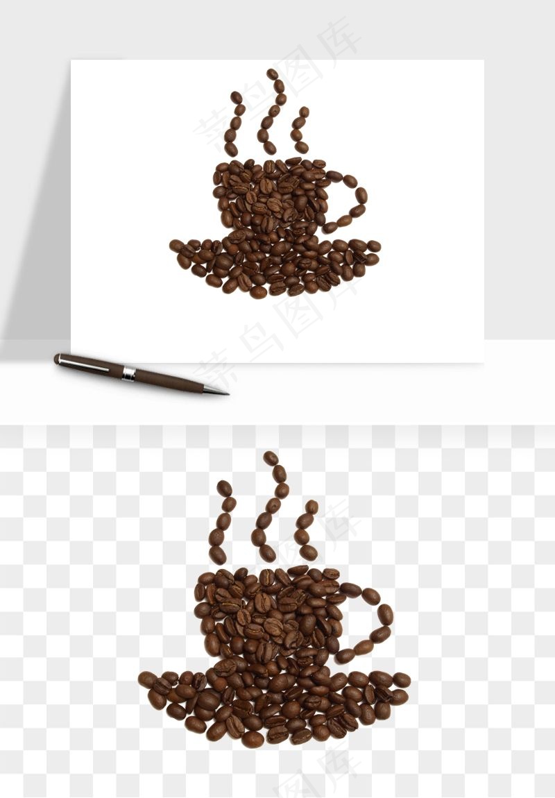 咖啡豆png免抠