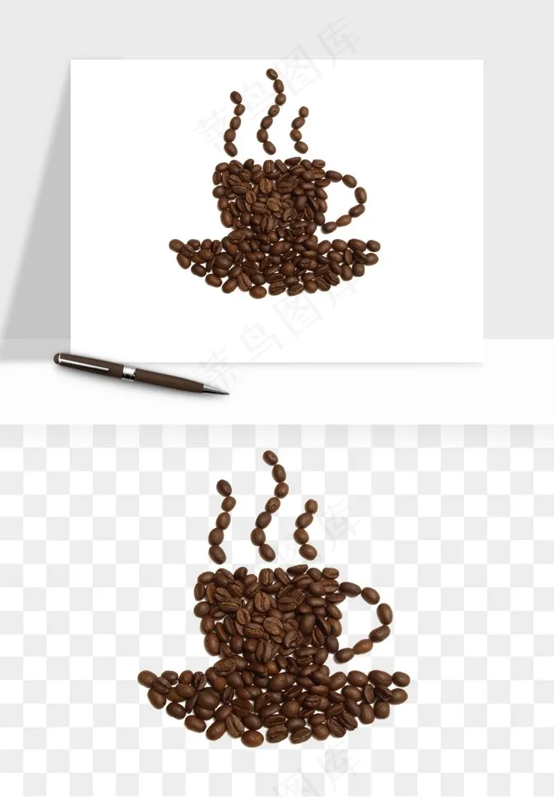 咖啡豆png免抠