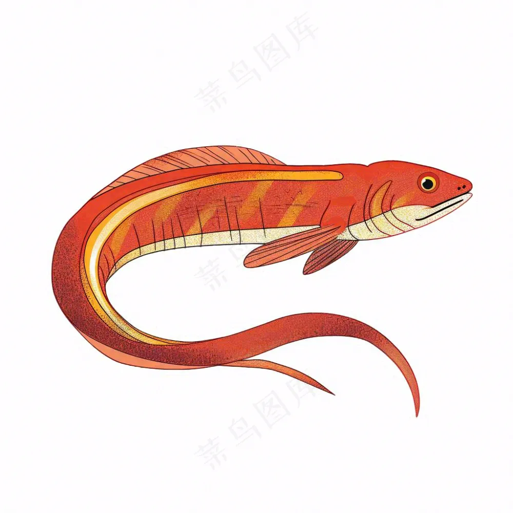 海洋鱼类海鲜卡通插画免抠