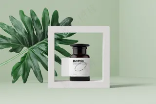 玻璃瓶药瓶包装标签样机logo样机-12