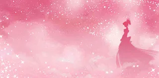 粉色星光女生浪漫唯美妇女节插画背景