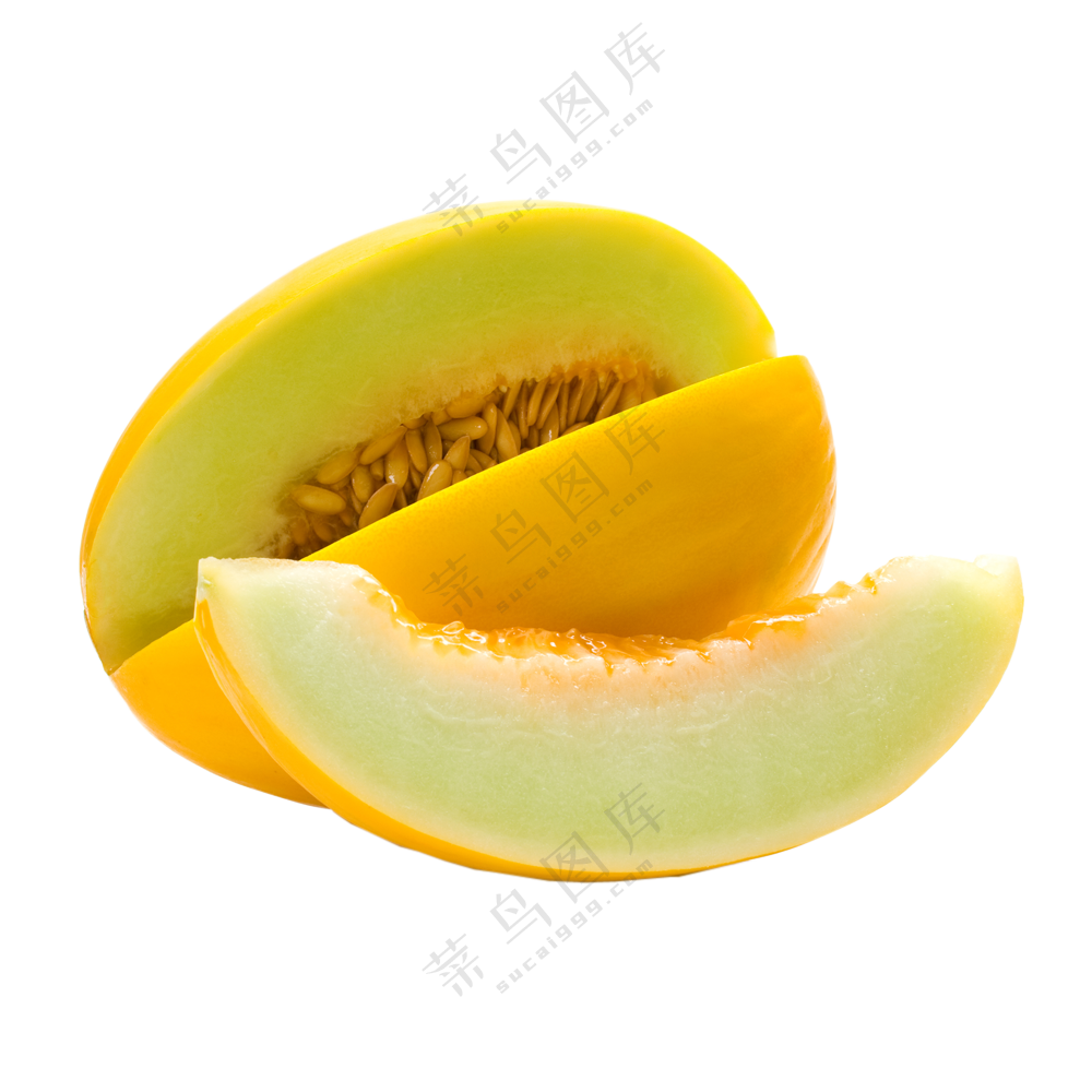 绵密细腻口感香瓜主题免抠图片素材
