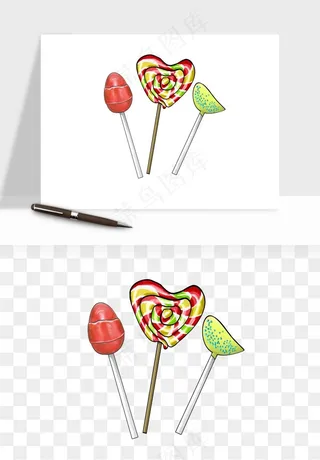 棒棒糖圈圈糖png免抠