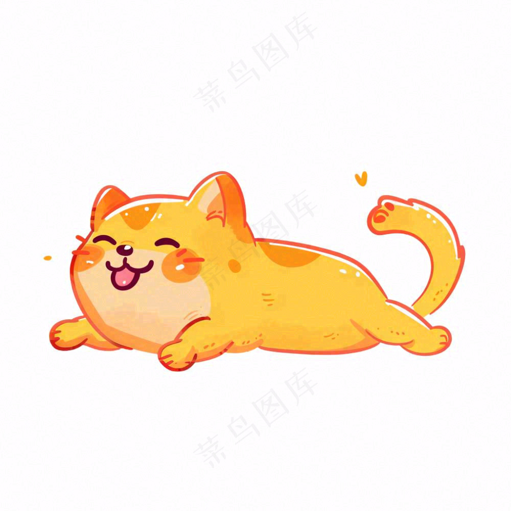 小猫猫咪宠物动物卡通插画免抠