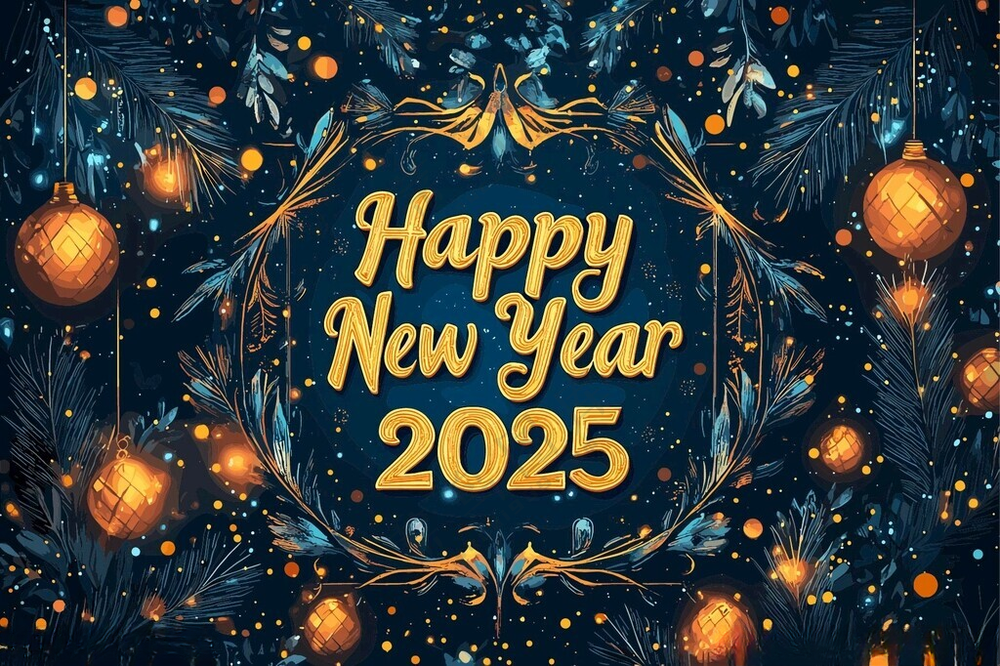 2025新年背景2025蛇年海报AI