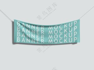 户外横幅广告条幅偶像应援旗帜样机-05