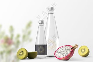 透明矿泉水瓶玻璃瓶塑料瓶包装VI样机