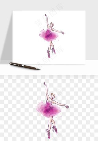 跳舞芭蕾女孩png免抠