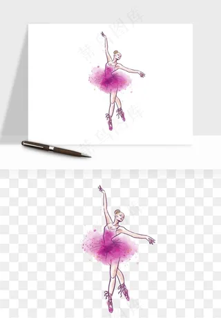 跳舞芭蕾女孩png免抠