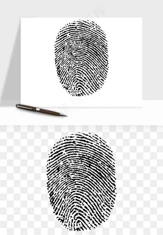 指纹手指纹路png免抠