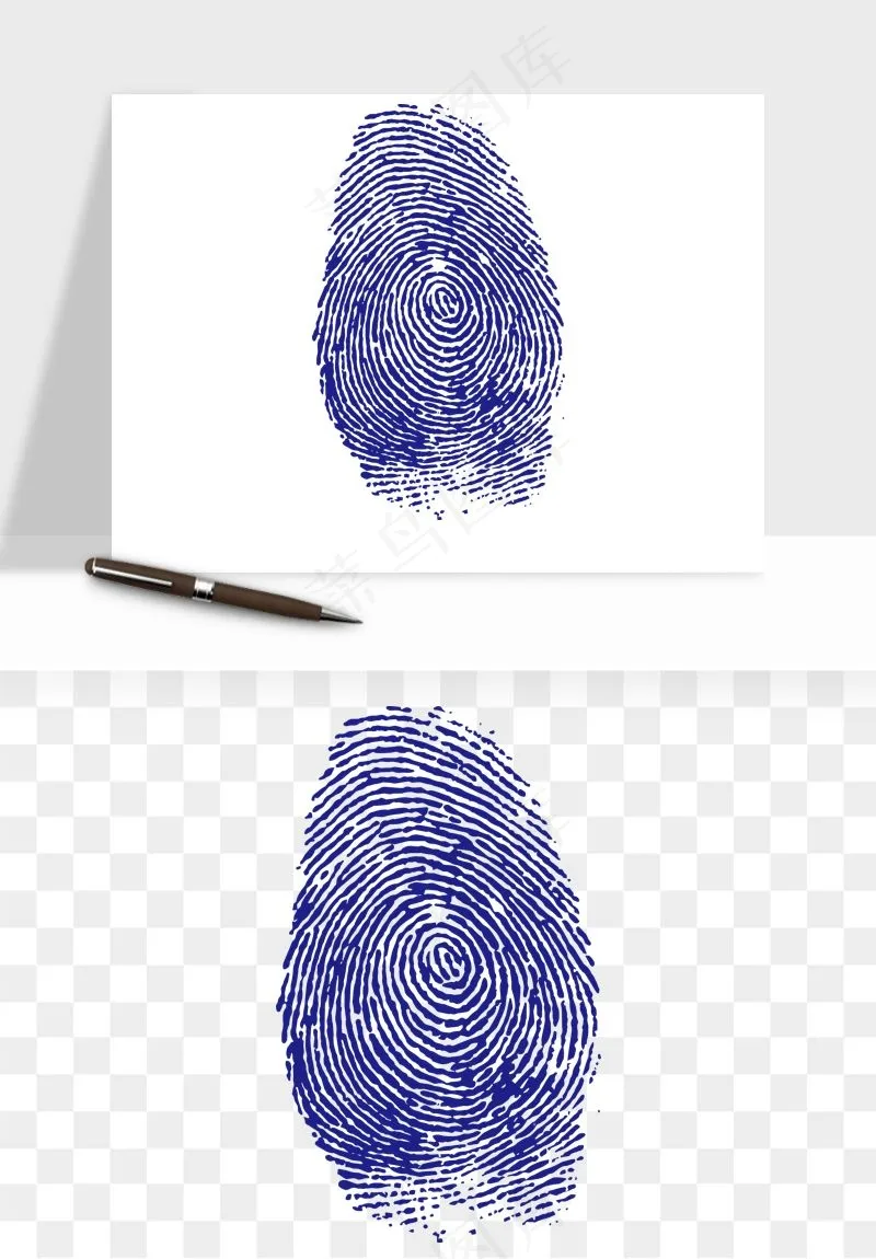 指纹手指纹路png免抠