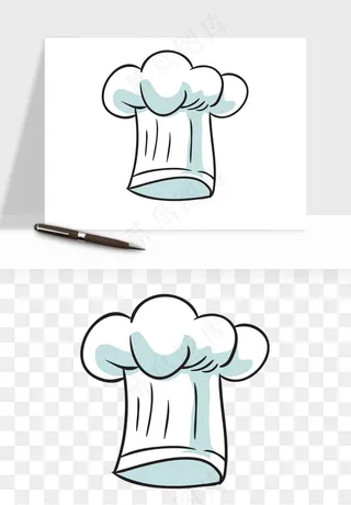 卡通厨师帽子png免抠