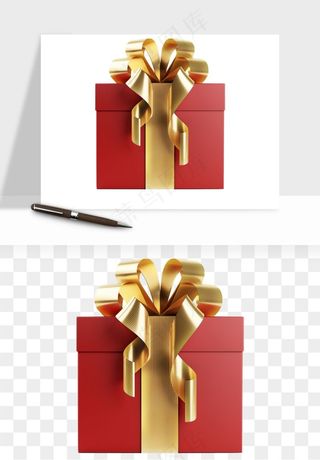 礼盒礼物png免抠
