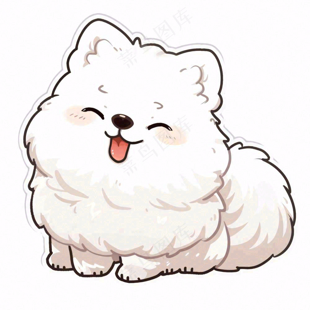 小狗宠物动物卡通插画免抠