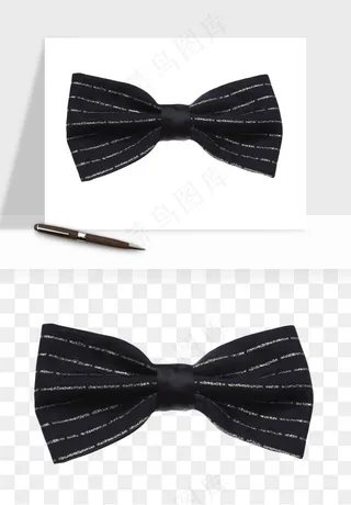 蝴蝶结西装领结png免抠