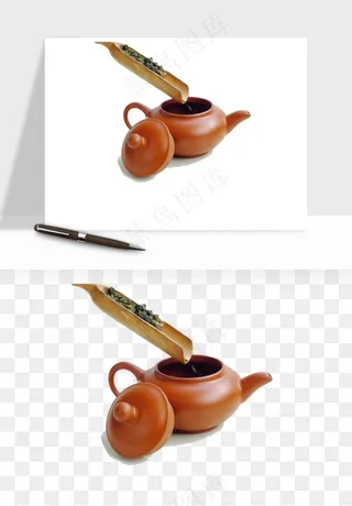 中国风茶壶茶几png免抠图