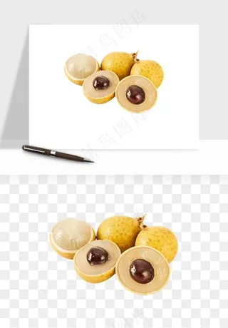 龙眼桂圆水果png免抠
