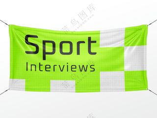 户外横幅海报条幅广告旗帜样机22