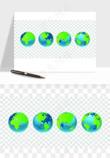 科技地球点线矢量png免抠