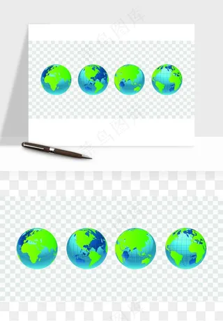 科技地球点线矢量png免抠