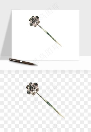 古风发簪头饰配饰png免抠