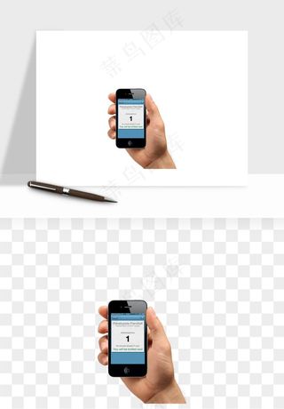 手拿手机素材png免抠