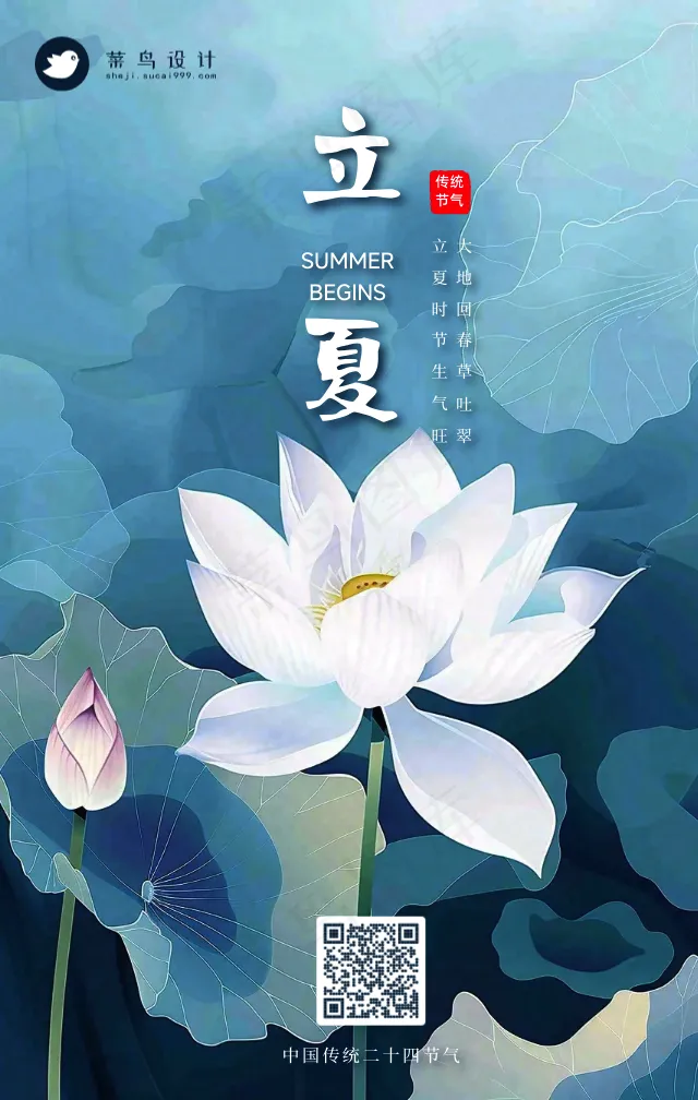 立夏手机海报