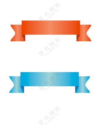 蓝色红色标题框