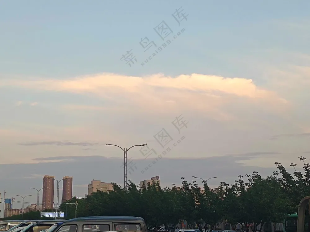 晚霞 天空 白云 晚霞 天空 白云