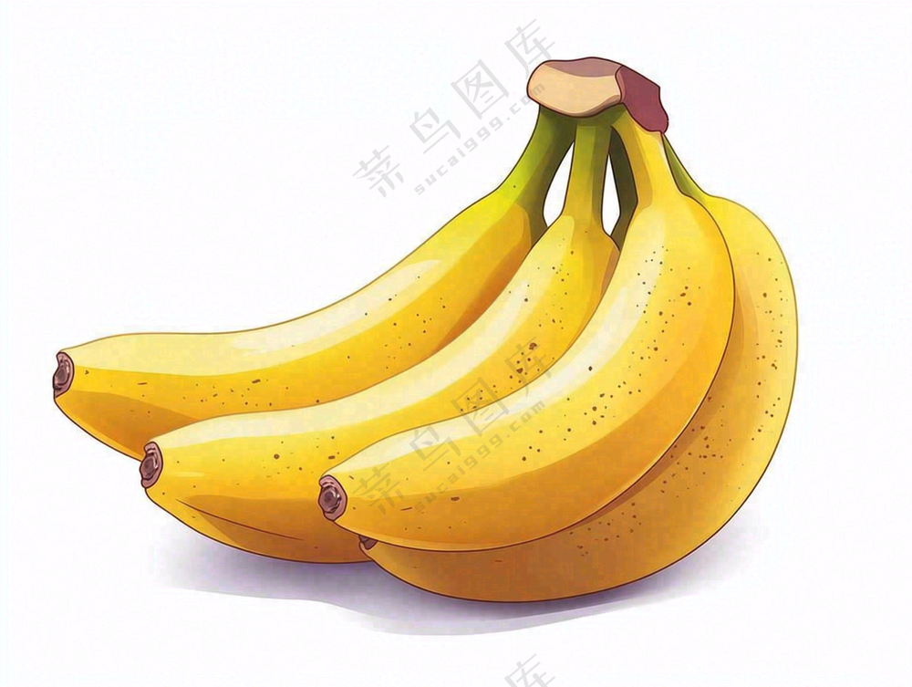 香蕉水果插画背景