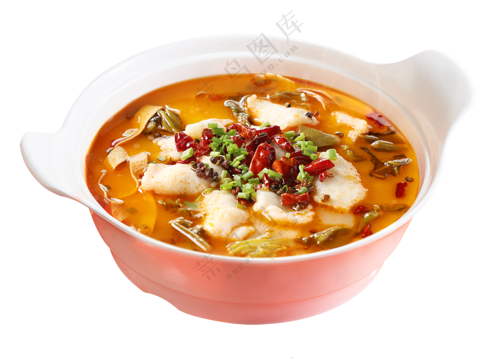 金汤酸菜鱼美食素材