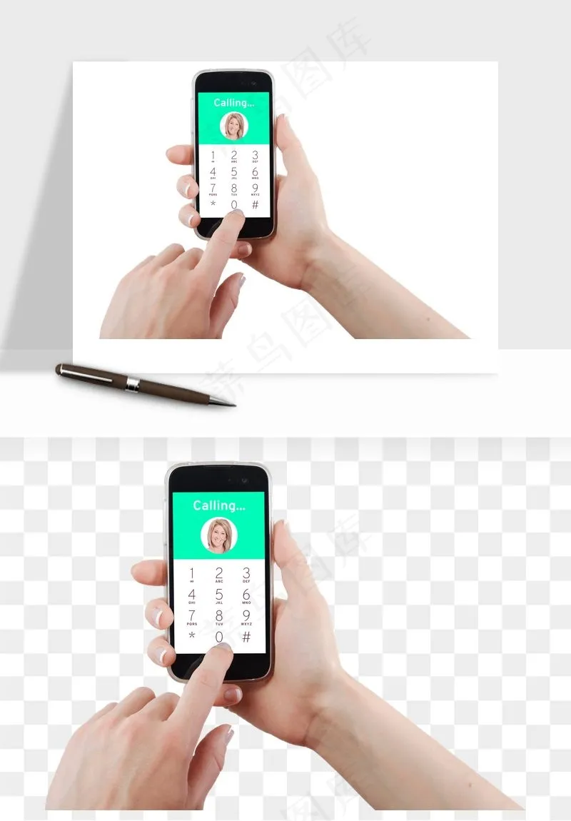 手拿手机素材png免抠