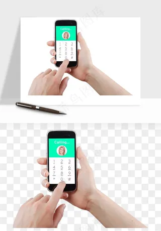手拿手机素材png免抠