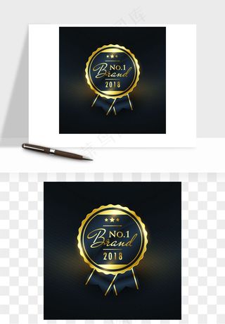 奖章勋章品质标签矢量png免抠