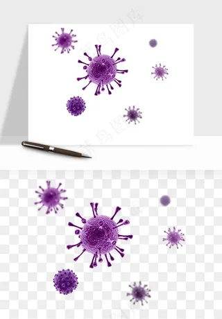 病毒细菌癌细胞png免抠