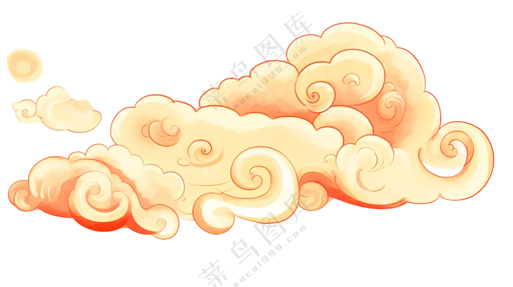 浅色纹样  祥云纹样  特色祥云底纹  免扣素材   白色祥云