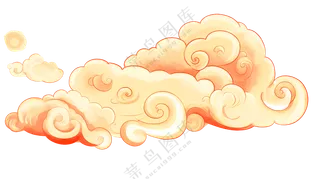 浅色纹样  祥云纹样  特色祥云底纹  免扣素材   白色祥云