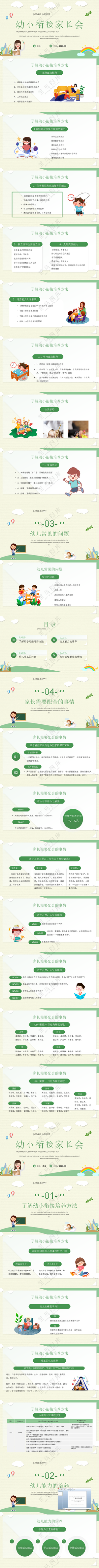 幼儿园家长会ppt预览图