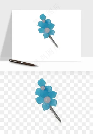 古风发簪头饰配饰png免抠