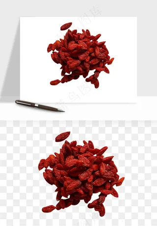 枸杞养生中药png免抠