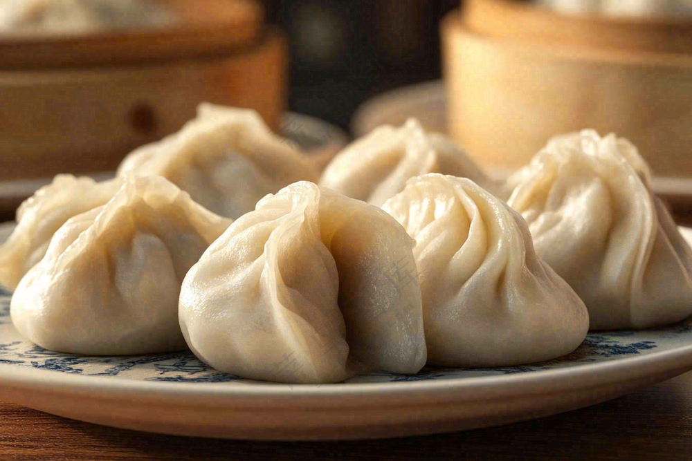 饺子中国传统美食立冬冬至摄影图