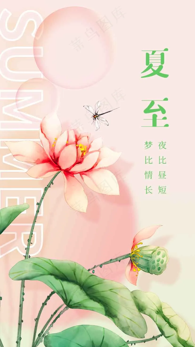 夏至节气传统活动海报