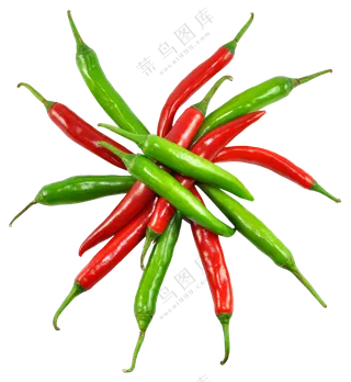 呛辣鲜香的小炒拍档青红椒免抠图片