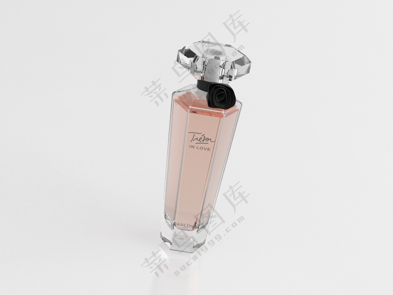 C4D香水化妆品瓶子产品包装玻璃瓶3D模型 fbx/obj -03
