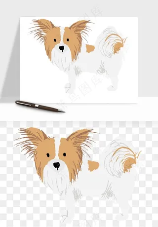 手绘狗狗宠物png免抠