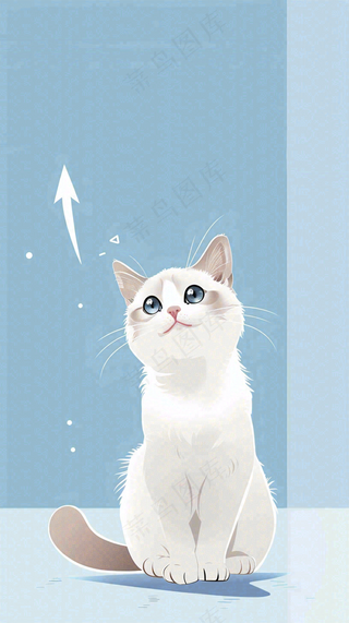 宠物常识宠物攻略猫狗卡通插画背景